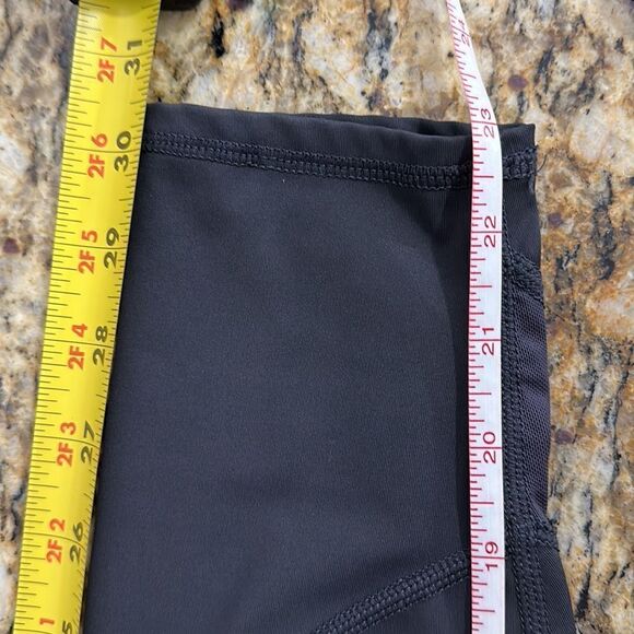 Fit2Run Black Mesh Panels Mid Rise 7/8 Leggings Size S - Picture 8 of 9